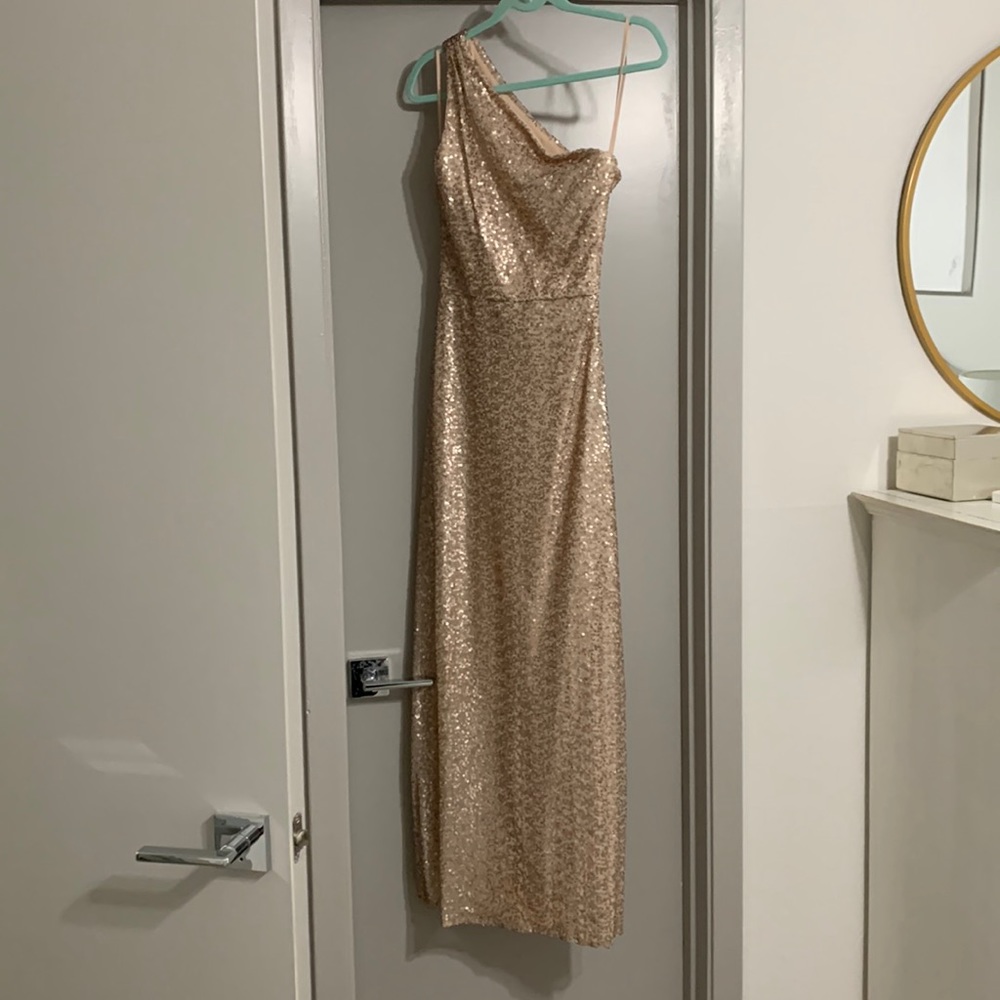 Amsale Sequin Bridesmaid dress